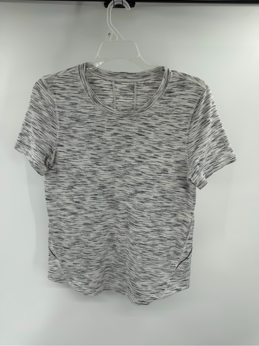 Lululemon Long Distance Short Sleeve White Black Size Small